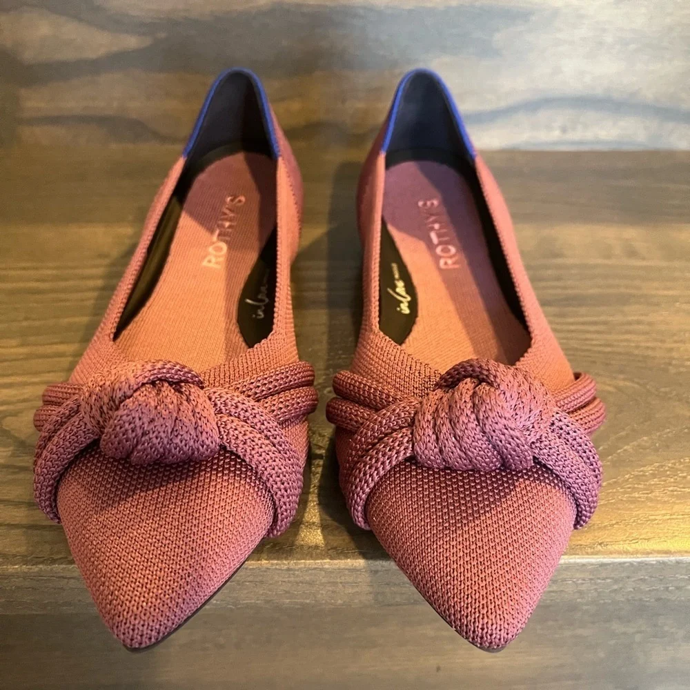 NWOB Rothy's The Knot Point II in Mauve Size 5.5